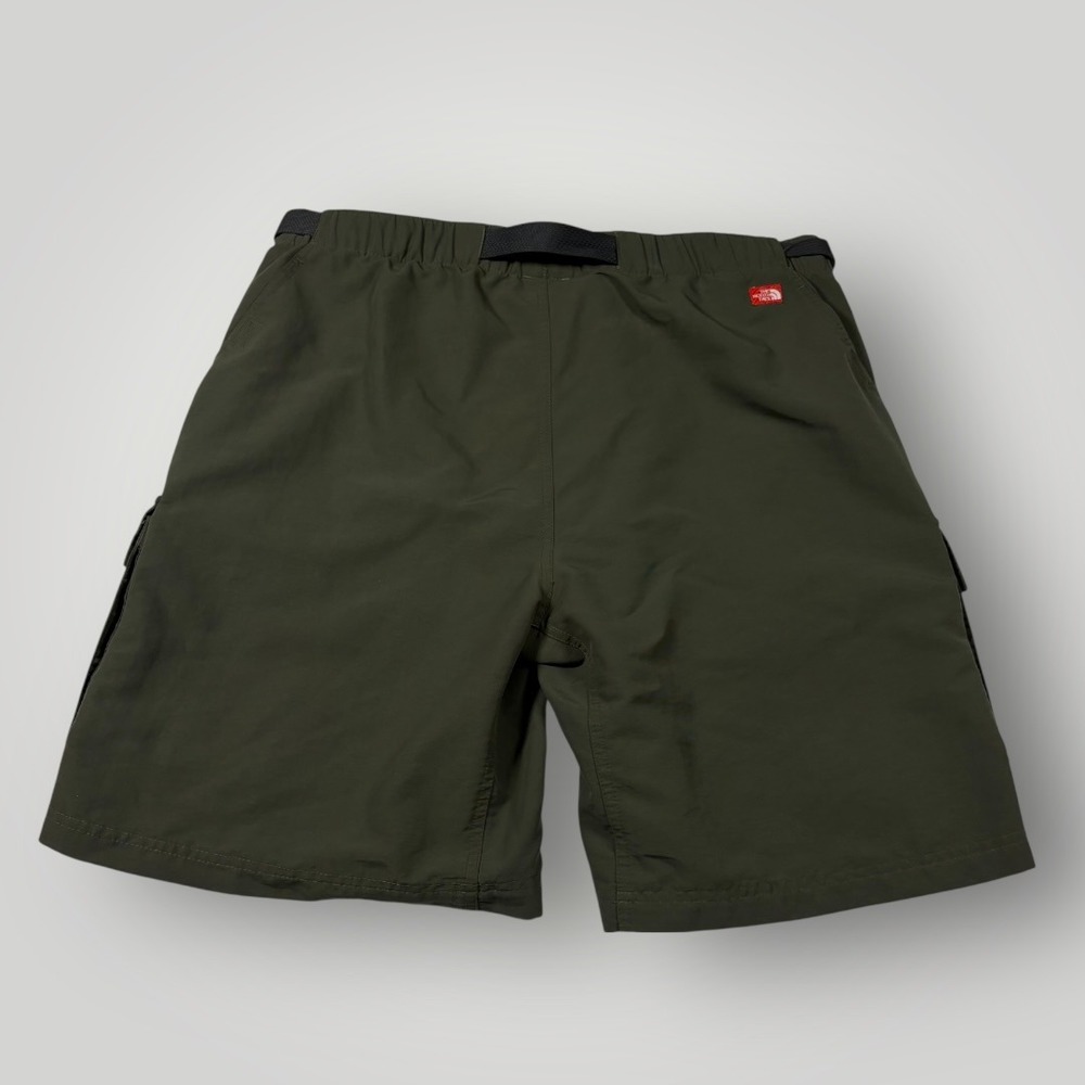 The North Face Mens XL Green Nylon Belted Cargo Hiking Shorts RN61661 - Picture 2 of 11